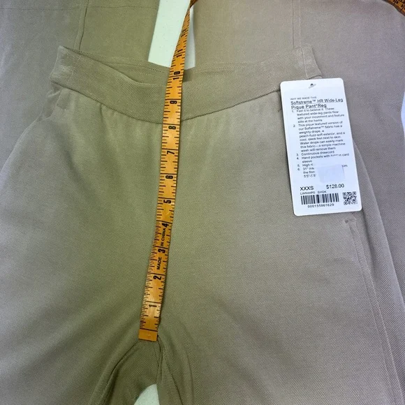 Lululemon NWT Softstreme High-Rise Wide-Leg Pique Pant *Regular Sheer Oak